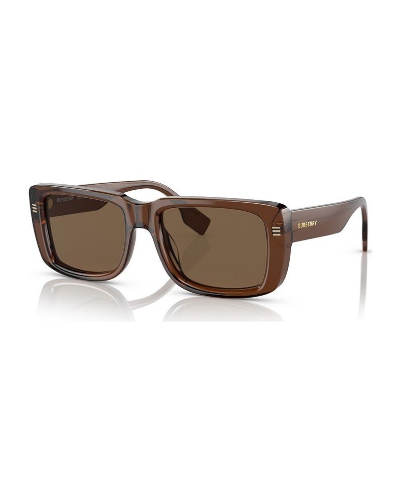 Men's Jarvis Sunglasses BE4376U55-X Brown $44.96 Mens