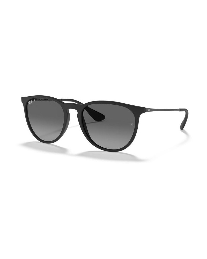 Unisex Polarized Low Bridge Fit Sunglasses RB4171F 54 Rubber Black $33.25 Unisex