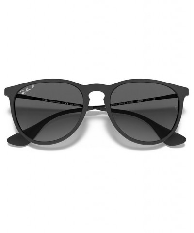 Unisex Polarized Low Bridge Fit Sunglasses RB4171F 54 Rubber Black $33.25 Unisex