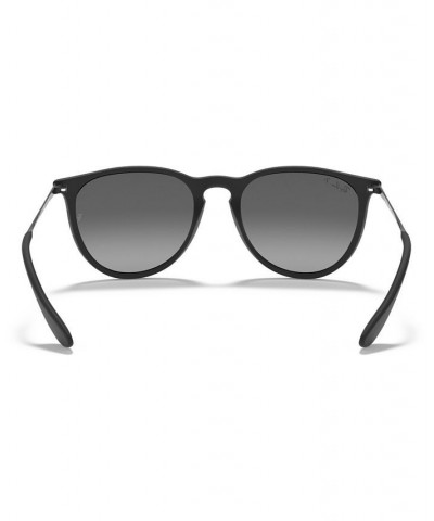 Unisex Polarized Low Bridge Fit Sunglasses RB4171F 54 Rubber Black $33.25 Unisex