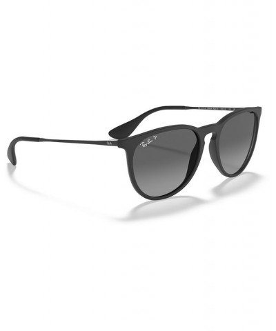 Unisex Polarized Low Bridge Fit Sunglasses RB4171F 54 Rubber Black $33.25 Unisex