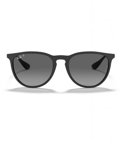 Unisex Polarized Low Bridge Fit Sunglasses RB4171F 54 Rubber Black $33.25 Unisex