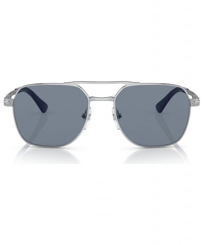 Unisex Sunglasses 0PO1004S5185655W Silver-Tone $36.30 Unisex