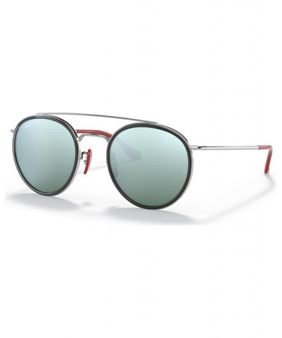 Men's Sunglasses RB3647M Scuderia Ferrari Collection 51 SILVER/LIGHT GREEN MIRROR SILVER $39.00 Mens