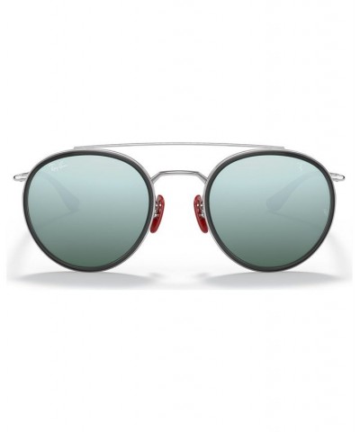 Men's Sunglasses RB3647M Scuderia Ferrari Collection 51 SILVER/LIGHT GREEN MIRROR SILVER $39.00 Mens