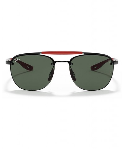 Men's Sunglasses RB3662M Scuderia Ferrari Collection 59 BLACK/DARK GREEN $37.44 Mens