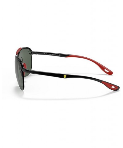 Men's Sunglasses RB3662M Scuderia Ferrari Collection 59 BLACK/DARK GREEN $37.44 Mens