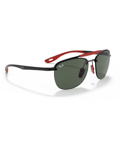 Men's Sunglasses RB3662M Scuderia Ferrari Collection 59 BLACK/DARK GREEN $37.44 Mens