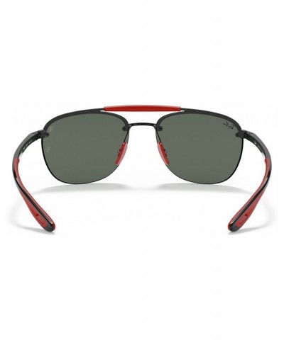 Men's Sunglasses RB3662M Scuderia Ferrari Collection 59 BLACK/DARK GREEN $37.44 Mens