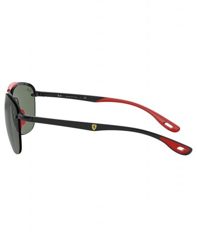 Men's Sunglasses RB3662M Scuderia Ferrari Collection 59 BLACK/DARK GREEN $37.44 Mens