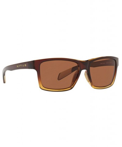 Native Men's Polarized Sunglasses XD0036 41 STOUT FADE/BROWN $15.93 Mens