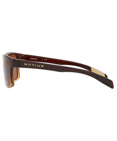 Native Men's Polarized Sunglasses XD0036 41 STOUT FADE/BROWN $15.93 Mens