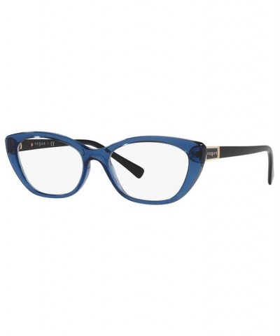 VO5425B Women's Oval Eyeglasses Transparent Light Blue $16.61 Womens