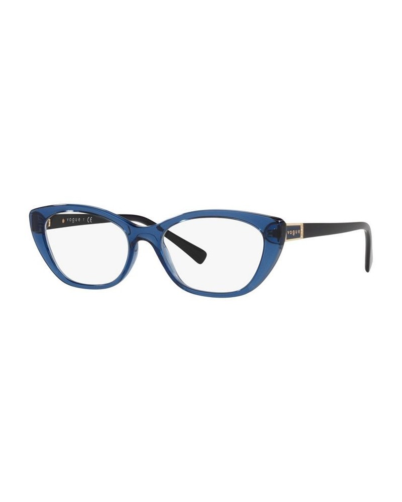 VO5425B Women's Oval Eyeglasses Transparent Light Blue $16.61 Womens