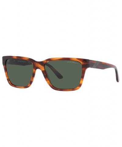 Men's Sunglasses EA4177 57 Shiny Black $44.40 Mens