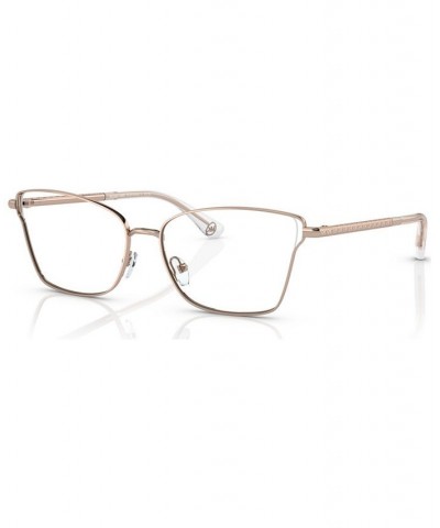 Women's Rectangle Eyeglasses MK306353-O Rose Gold-Tone $46.56 Womens