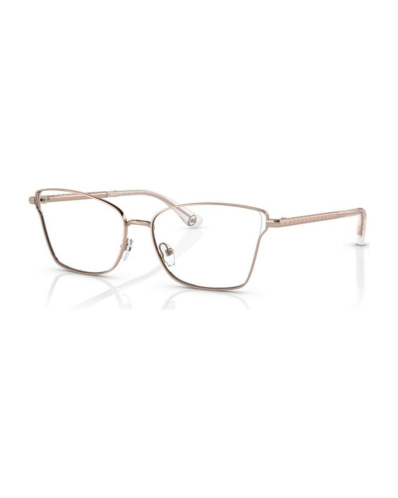 Women's Rectangle Eyeglasses MK306353-O Rose Gold-Tone $46.56 Womens