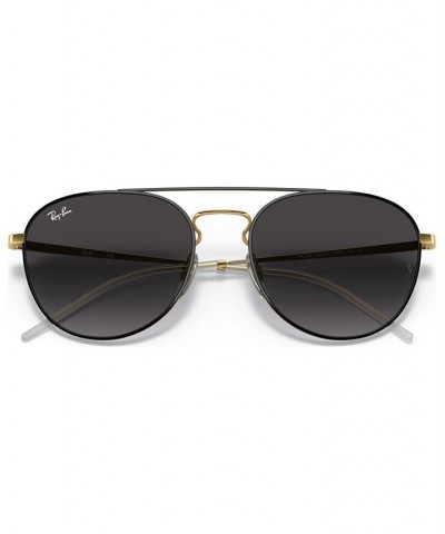 Sunglasses RB3589 55 GOLD TOP ON BLACK/GREY GRADIENT DARK GREY $44.82 Unisex