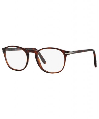 PO3007V Men's Square Eyeglasses Havana $68.25 Mens