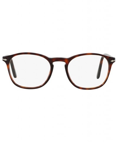 PO3007V Men's Square Eyeglasses Havana $68.25 Mens