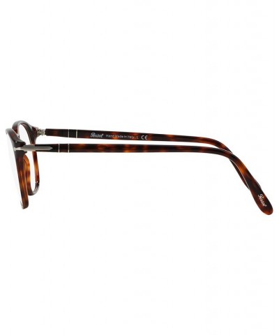 PO3007V Men's Square Eyeglasses Havana $68.25 Mens