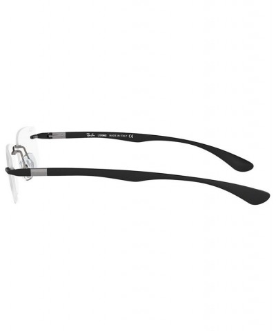 RX8724 Unisex Rectangle Eyeglasses Dark Gray $31.92 Unisex