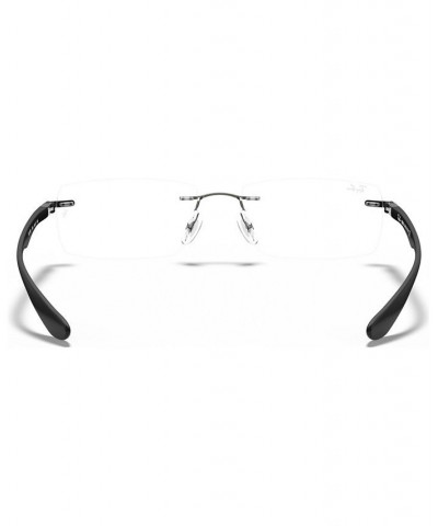 RX8724 Unisex Rectangle Eyeglasses Dark Gray $31.92 Unisex