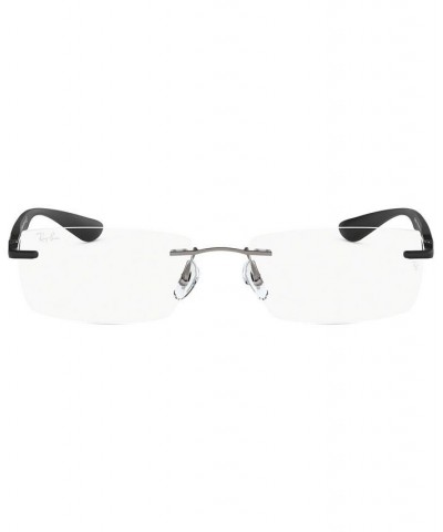 RX8724 Unisex Rectangle Eyeglasses Dark Gray $31.92 Unisex