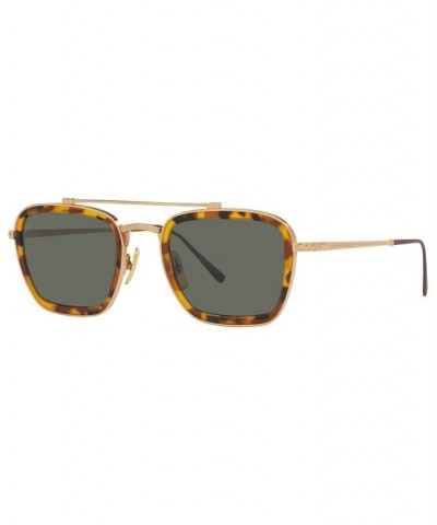 Unisex Polarized Sunglasses Po5012St 51 Gold-Tone $78.65 Unisex