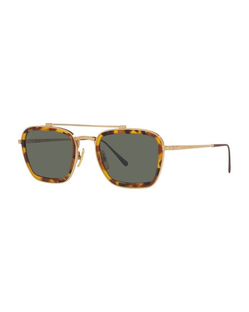 Unisex Polarized Sunglasses Po5012St 51 Gold-Tone $78.65 Unisex