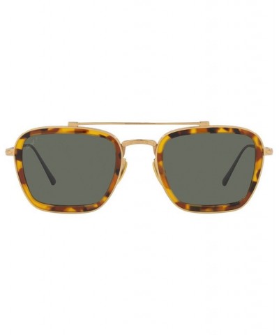 Unisex Polarized Sunglasses Po5012St 51 Gold-Tone $78.65 Unisex