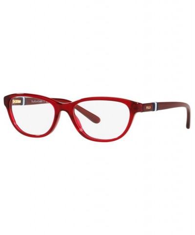 Polo Prep Women's Cat Eye Eyeglasses PP8542 Shiny Transparent Purple $13.26 Womens