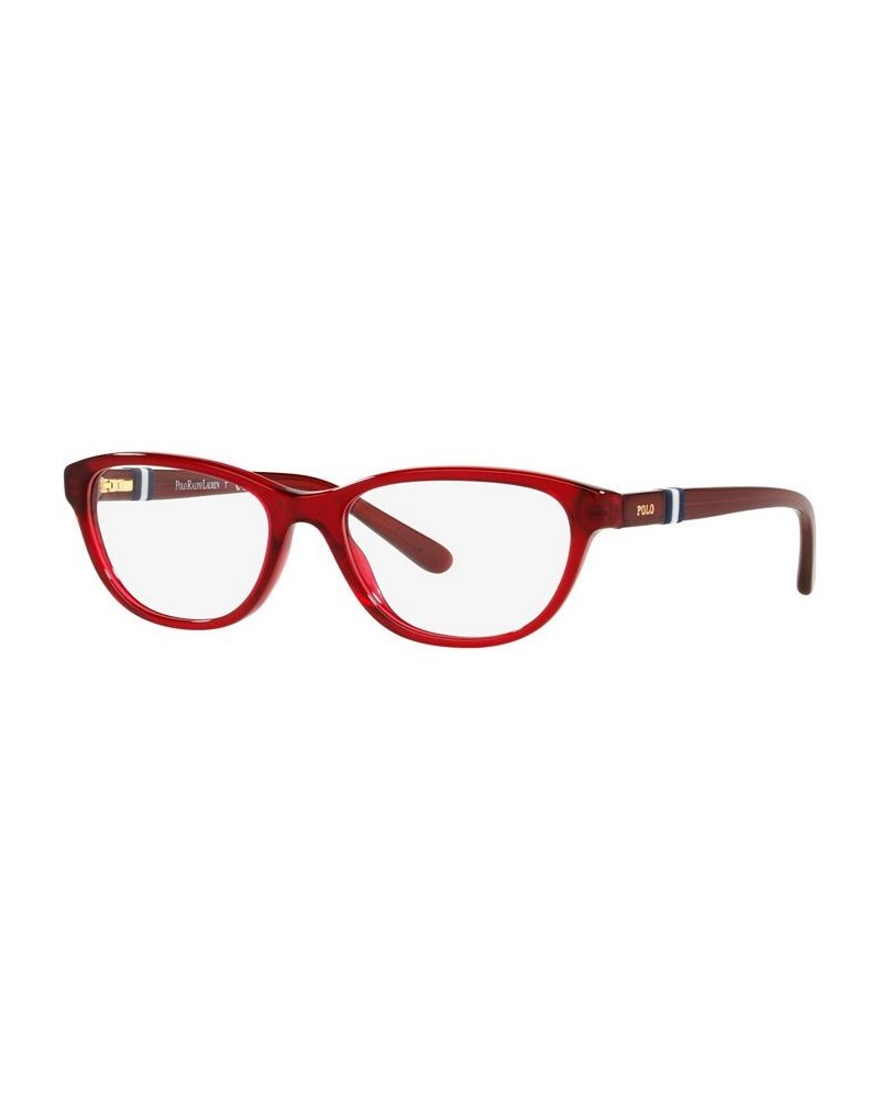 Polo Prep Women's Cat Eye Eyeglasses PP8542 Shiny Transparent Purple $13.26 Womens