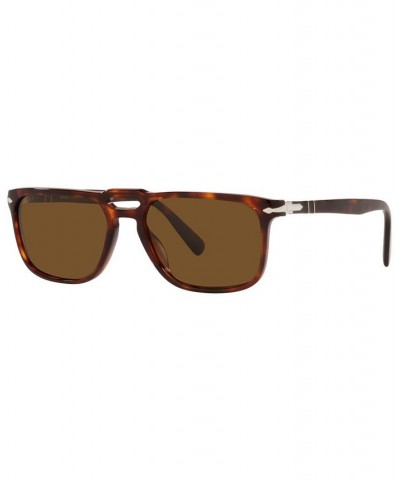 Men's Polarized Sunglasses PO3273S 55 Tortoise $81.19 Mens