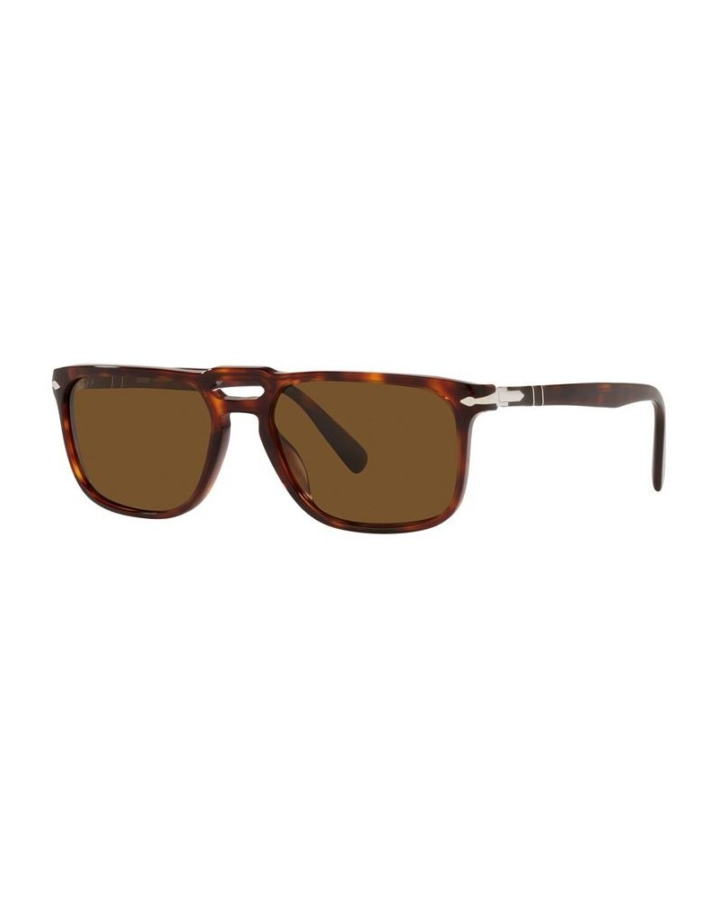 Men's Polarized Sunglasses PO3273S 55 Tortoise $81.19 Mens