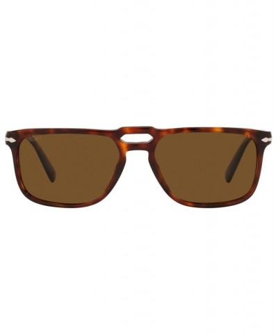 Men's Polarized Sunglasses PO3273S 55 Tortoise $81.19 Mens