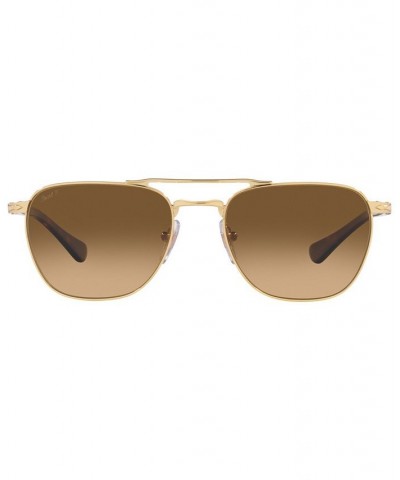 Men's Polarized Sunglasses PO2494S 55 Gold-Tone $43.45 Mens