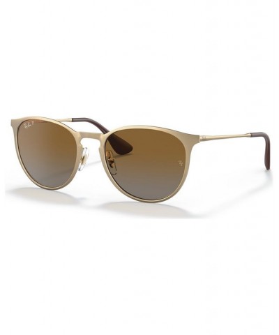 Polarized Sunglasses RB3539 ERIKA METAL GOLD MATTE/BROWN GRADIENT POLAR $43.75 Unisex