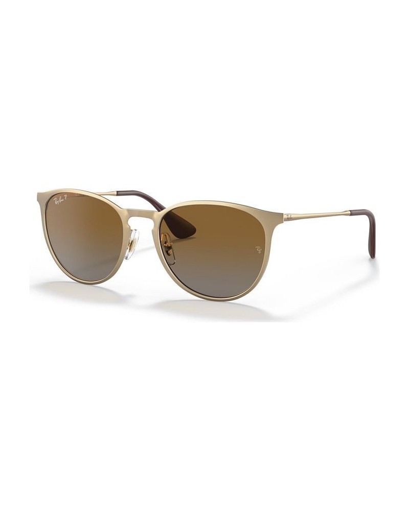 Polarized Sunglasses RB3539 ERIKA METAL GOLD MATTE/BROWN GRADIENT POLAR $43.75 Unisex