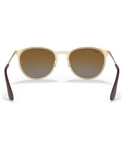 Polarized Sunglasses RB3539 ERIKA METAL GOLD MATTE/BROWN GRADIENT POLAR $43.75 Unisex