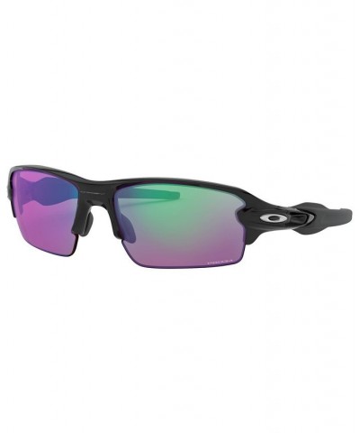 Men's Low Bridge Fit Sunglasses OO9271 Flak 2.0 61 Black $26.46 Mens