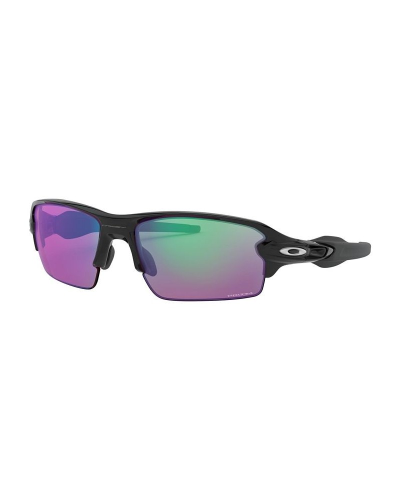 Men's Low Bridge Fit Sunglasses OO9271 Flak 2.0 61 Black $26.46 Mens