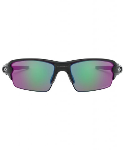 Men's Low Bridge Fit Sunglasses OO9271 Flak 2.0 61 Black $26.46 Mens