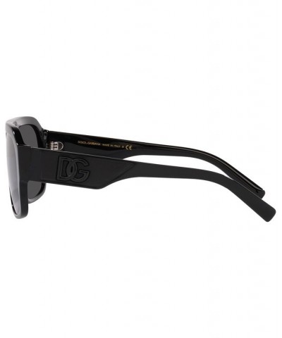 Men's Low Bridge Fit Sunglasses DG4403F Low Bridge Fit 58 Black $95.10 Mens
