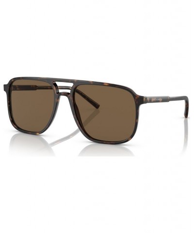 Men's Low Bridge Fit Sunglasses DG4423F58-X Havana $69.60 Mens