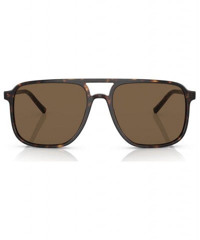 Men's Low Bridge Fit Sunglasses DG4423F58-X Havana $69.60 Mens