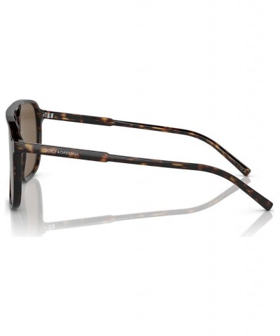 Men's Low Bridge Fit Sunglasses DG4423F58-X Havana $69.60 Mens