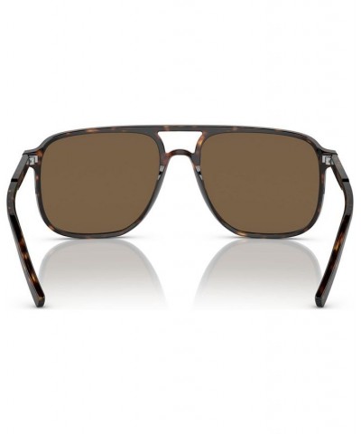 Men's Low Bridge Fit Sunglasses DG4423F58-X Havana $69.60 Mens