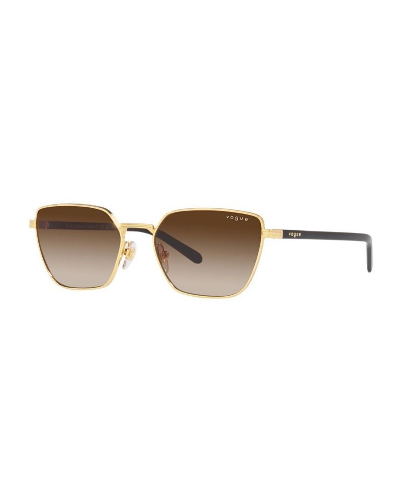 Hailey Bieber x Vogue Eyewear Women's Sunglasses VO4242S 53 Gold-Tone $9.90 Womens