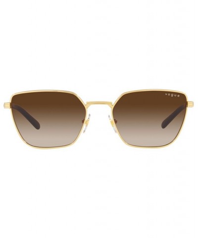 Hailey Bieber x Vogue Eyewear Women's Sunglasses VO4242S 53 Gold-Tone $9.90 Womens